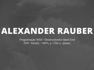 Alexander Rauber - Sites Personalizados